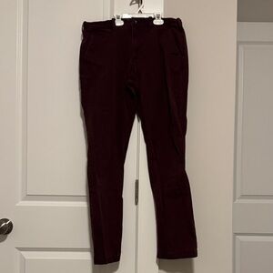 Express Men's Dark Burgundy Chinos